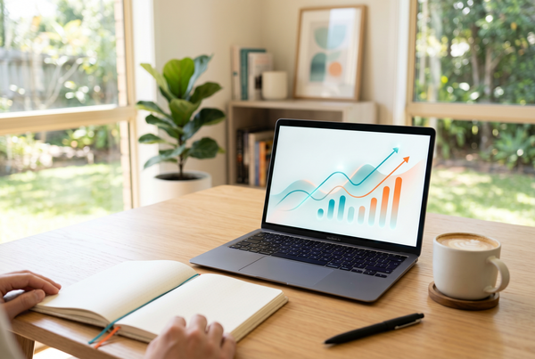 A clear social media analytics dashboard showing reach, engagement and ROI